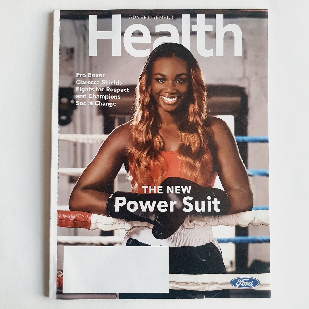 Health Magazine January, 2020 - Pro Boxer Claressa Shields - The Power Suit